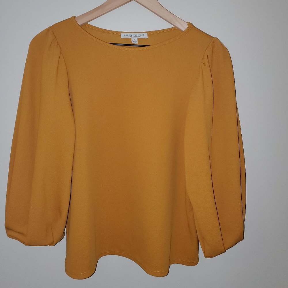 Green Envelope Blouse